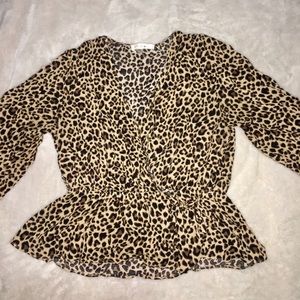 Cheetah girl top